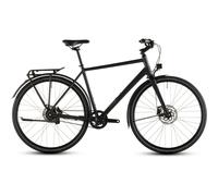 Cube Nulane Comfort EXC FE Hybrid Bike in Grey and Chrome M