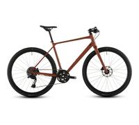 Cube Nulane Race Hybrid Bike in Amber and Black 62