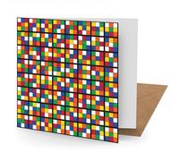 Cube Puzzle Greetings Card Suitable for Birthdays, Thank You, Any Occasion, 15 x 15 cms, Multi-Coloured