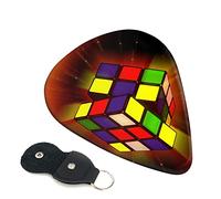 Cube Puzzle Printed Guitar pick Guitar Plectrums for Acoustic Guitar Electric Guitar Bass Guitar - Guitar Accessories - 6 Pack 0.71mm