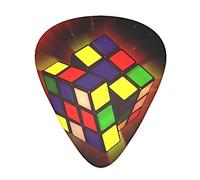 Cube Puzzle Printed Guitar Picks Personalized Guitar Plectrums 12 Pcs For Acoustic Guitar Electric Guitar And Bass Bulk Guitar Pick One Size