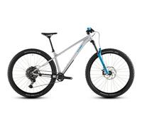 Cube Reaction TM One Mountain Bike in Rawmetal and Blue XL