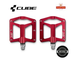 CUBE RFR Race 2.0 Alloy MTB Flat Pedals - CNC - Cartridge Bearing - NEW RRP £55