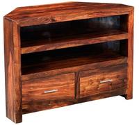 Cube Sheesham 95cm Corner TV Unit