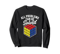 Cube Speed Cubing Puzzle Master All Problems Can Be Solved Sweatshirt