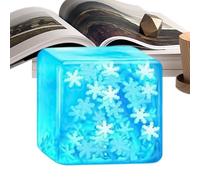 Cube Squeeze Toys,Glow Soft Square Fun Leisure Games with Snowflakes | Soft Squeeze Toys,for Kids Adults Friends Youth Teens Commuting Relaxation Study Waiting Rooms Calm-Down Anger