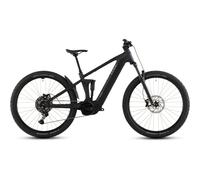 Cube Stereo Hybrid ONE22 Pro 600Wh Electric Full Suspension Mountain Bike in Night and Chrome M