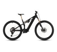 Cube Stereo Hybrid ONE44 HPC AT 800Wh Electric Full Suspension Mountain Bike in Carbon and Gold L