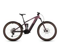 Cube Stereo Hybrid ONE44 PRO 800Wh Full Suspension Electric Mountain Bike in Shiftblush and Raisin L