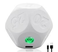 Cube Timer 12 Sided Productivity Timer Cube with 11 Preset Countdown Rechargeable Flip Time Management Tool for Kitchen Study Meeting(white)