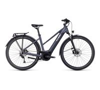 Cube Touring Hybrid One 500 Trapeze Electric Bike 2024 Grey/White