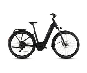 Cube Touring Hybrid ONE EE 600Wh Electric Hybrid Bike in Coal and Chrome L