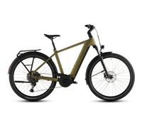 Cube Touring Hybrid Pro 800Wh Electric Hybrid Bike in Goldenlime and Black L
