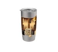 Cube Turn Calm Backgammon Dice Cup Lighted Board Game Table Stainless Steel Insulated Tumbler