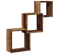 Cube Wall Shelves Floating Hanging Cabinet Storage Unit Engineered Wood vidaXL