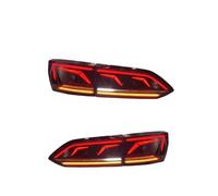 Cubecmq Car Tail Light Assembly For VW For Touareg 2019-2023 DRL Dynamic Turn Signal Reverse Lights LED Taillights(Red Left and right)