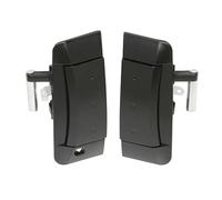 Cubecmq for Nissan 350Z 3.5L V6 2003-2009 Left Right Exterior Outer Door Handles 80607-CD40B, 80606-CD00B 80606-CD01E car Chrome Door Handle(Black A Pair)