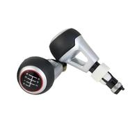 Cubecmq Gear Shift Lever Knob for Golf for Passat 5 6 Speed Gear Shifter Stick Knob Stick Gaiter Boot Cover(6 Speed no Hole)