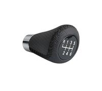 Cubecmq Gear Shift Lever Knob Universal 5/6 Speed Manual Red Stitch Gear Shift Knob Car Gear Stick for M8 M10 M12 Stick Gaiter Boot Cover(6 Speed Black)