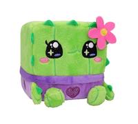 Cubeez Plush Cacti 10cm - Stackable Squishy Memory Foam Soft Toy, Fun Collectible with Quirky Characters, Collect All 12 for Stacks of Fun, 10x10x10cm, Suitable from Birth, Green