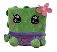 Cubeez Plush Cacti 20cm - Stackable Squishy Memory Foam Soft Toy, Fun Collectible with Quirky Characters, Collect All 4 for Stacks of Fun, 20x20x20cm, Suitable from Birth, Green