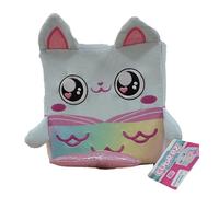 Cubeez Plush Merkitty 10cm - Stackable Squishy Memory Foam Soft Toy, Fun Collectible with Quirky Characters, Collect All 12 for Stacks of Fun, 10x10x10cm, Suitable from Birth
