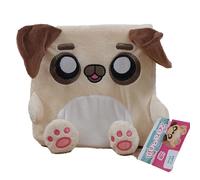 Cubeez Plush Pug 20cm - Stackable Squishy Memory Foam Soft Toy, Fun Collectible with Quirky Characters, Collect All 4 for Stacks of Fun, 20x20x20cm, Suitable from Birth, Beige