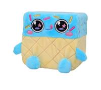 Cubeez PlushIce Cream 20cm - Stackable Squishy Memory Foam Soft Toy, Fun Collectible with Quirky Characters, Collect All 4 for Stacks of Fun, 20x20x20cm, Suitable from Birth, Blue