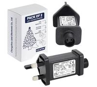 CubePlug 2 Pack of String Lights Indoor-Outdoor Power Adapter for CZJUTAI JT-DC-24V6W /4.5W-IP20 Christmas Lighting [U4D0]