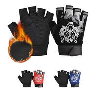 CubePlug Kids Boy Girl Cycling Climing Half Finger Gloves GEL Padded BMX Bike Fingerless Gym Antislip Grip Kids Children [SPI]
