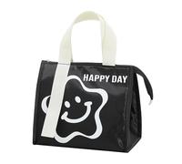 CubePlug Kids Portable Insulated Lunch Bags are Leak-Proof, Waterproof, Durable, and Suitable for picnics, Travel, Outdoor, School, and Other Places to Keep lunches Warm. (Style B Black)