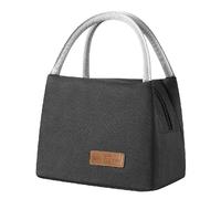 CubePlug Kids Portable Insulated Lunch Bags are Leak-Proof, Waterproof, Durable, and Suitable for picnics, Travel, Outdoor, School, and Other Places to Keep lunches Warm. (Style D Large Black)