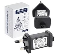 CubePlug Pack of 2 31V 15W String Lights Indoor-Outdoor Power Adapter for CZJUTAI JT-DC31V15W /12W /9W /7.2W /6W /4.5W /3.6W-IP20 Christmas Lighting (Fully Compatible also to 32V and 29V Lights)[V5D5]