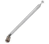 CubePlug Replacement 12 Sections Telescopic Aerial Antenna FM 75 Unbal for Tivoli Audio Model One, Two, Three, Musicsystem Radio, ROBERTS ecologic 4 / rd60 / vintage Silver [AR42]