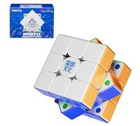 Cubershop Moyu WRM V11 Magnetic Frosted Stickerless 3x3 Speed Cube, Latest moyu Weilong Arrival Luxury Adjustable Tension 48 Magnet 3 by 3 WRM Smooth Kids Friendly Magic Cloth Cube (Matte Version)