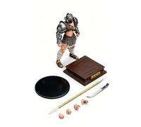 Cubertime 1/18 Scale Roman Gladiator Action Figure Spear Fighter - Authentic, Articulated, Premium Collectible for History Enthusiasts (Murmillo)