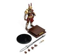Cubertime 1/18 Scale Roman Gladiator Action Figure Spear Fighter - Authentic, Articulated, Premium Collectible for History Enthusiasts (Hoplomachus)