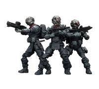 Cubertime 1/25 Scale Sci-Fi Military Action Figure Set, 3 Pack Detachable Soldier Models with Articulated Joints, Tactical Gear & Weapons, 7-8cm Collectible Figures