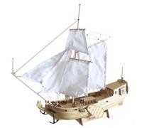 Cubertime 1/80 Scale Dutch Royal Yacht Wooden Ship Model Kit, Classical Sailing Boat 3D Puzzle for Adults & Teens 14+, DIY Craft Building Set, 31x8x30cm