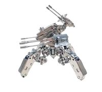 Cubertime 3D Metal Mecha Model Kit, DIY Mechanical Robot Puzzle, Steampunk Decor Gift for Adults Teens, Stainless Steel Assembly Brain Teaser (410PCS)