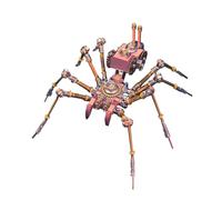 Cubertime 3D Metal Mechanical Spider Model Kit, Fang Sentinel, DIY Build | Desk Art, Stress Relief, Creative Assembly for Adults & Teens Steampunk Decor (177PCS)