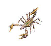Cubertime 3D Metal Puzzle Mechanical Scorpion Kit - DIY Steampunk Insect Model, Assembly for Adults, Unique Desk Decor & Creative Gift (259PCS)