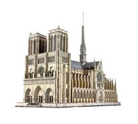 Cubertime 3D Notre Dame Cathedral Puzzle Model Kit, Architecture Building Set for Adults & Teens 16+, DIY Educational Craft Gift, Large Home Decor Display (293PCS)