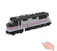 Cubertime Diesel Locomotive: Diesel Locomotive Building Blocks Set, Remote Control Motorized Model, for Railway Hobbyists (536 PCS)