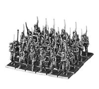 Cubertime Napoleonic French Infantry 30PCS, Metal 28mm Miniatures, Grand Armée Line Infantry Square for Warlord Games Black Powder
