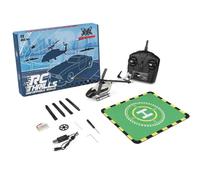 Cubertime RC Helicopter WL-K160 Scale Model 4CH Brushless Motor Remote Control Aircraft w/Altitude Hold, One-Key Takeoff for Adults Beginners 16+ RTF