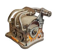 Cubertime Rotary Engine Model Kit, 3D Wooden Puzzle for Adults, Mechanical Internal Combustion Model, Stem Engineering Gift for Hobbyists and Tech Fans (230+PCS)