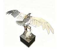 Cubertime Steampunk Mechanical Eagle Model, Vintage Industrial 3D Display, Unique Desktop Ornament & Gift for Men, Tech Enthusiasts