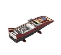 Cubertime VELETTA Superyacht Module 2 - Midship Interior & Engine Room, Removable Decks, Detailed Modular Section (4354PCS)