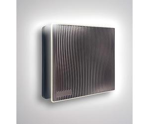 CubeTECH CTQF100t Smart LED 4" Inch Bathroom Extractor Fan w/Timer Overrun Delay. Black Silver Grooved High Airflow Silent Bathroom/Toilet Ventilation - Kitchen Ceiling Extractor - 240v
